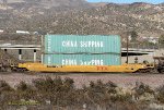 DTTX 471566 with containers at Cajon CA. 11/25/2013